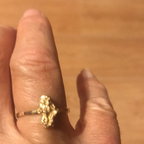 Jewelry - Womens new 10k solid gold nugget ring